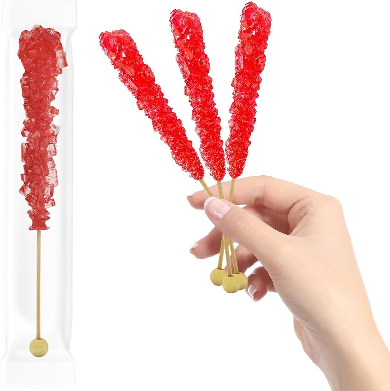 Fruidles Pink Maraschino Cherry Rock Candy Lollipops (6-Pack) - Image 4